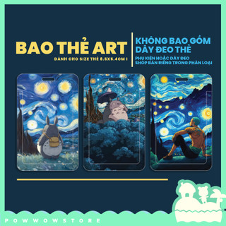 Bao Đựng Thẻ Nhân Viên Nhựa ABS Độc Đáo Phong Cách Trừu Tượng Nghệ Thuật Abstract Anime và Totoro
