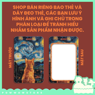 Bao Đựng Thẻ Nhân Viên Nhựa ABS Độc Đáo Phong Cách Trừu Tượng Nghệ Thuật Abstract Anime và Totoro