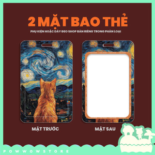 Bao Đựng Thẻ Nhân Viên Nhựa ABS Độc Đáo Phong Cách Trừu Tượng Nghệ Thuật Abstract Anime và Totoro