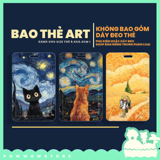 Bao Đựng Thẻ Nhân Viên Nhựa ABS Độc Đáo Phong Cách Trừu Tượng Nghệ Thuật Abstract Anime và Totoro
