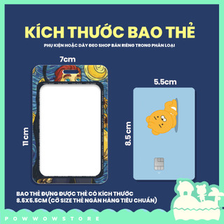 Bao Đựng Thẻ Nhân Viên Nhựa ABS Độc Đáo Phong Cách Trừu Tượng Nghệ Thuật Abstract Anime và Totoro