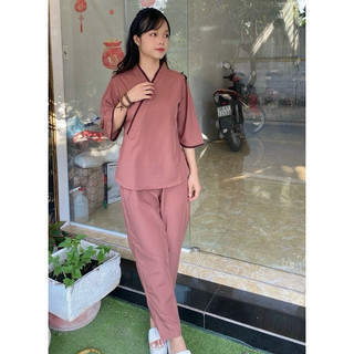 Nhật Trơn Nữ # Đồ Lam Đi Chùa