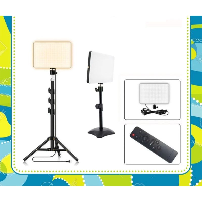 Đèn Livestream Vuông MM240 11inch có remote 3 chế độ sáng và chân 2m1 .