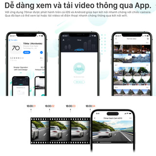 Camera hành trình 70Mai M310 Quốc tế chính hãng - Độ phân giải 2K sắc nét, giám sát đỗ xe 24H, điều khiển bằng giọng nói