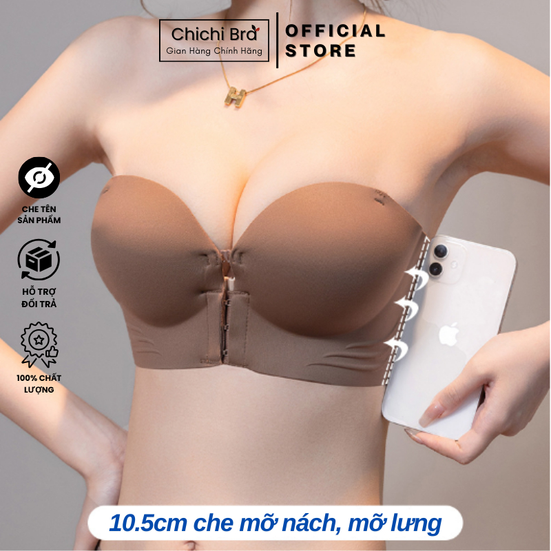 Áo ngực nữ chống tụt cài trước đệm dày 5cm nâng tạo khe, áo lót nữ 2 in 1 tiện lợi 946