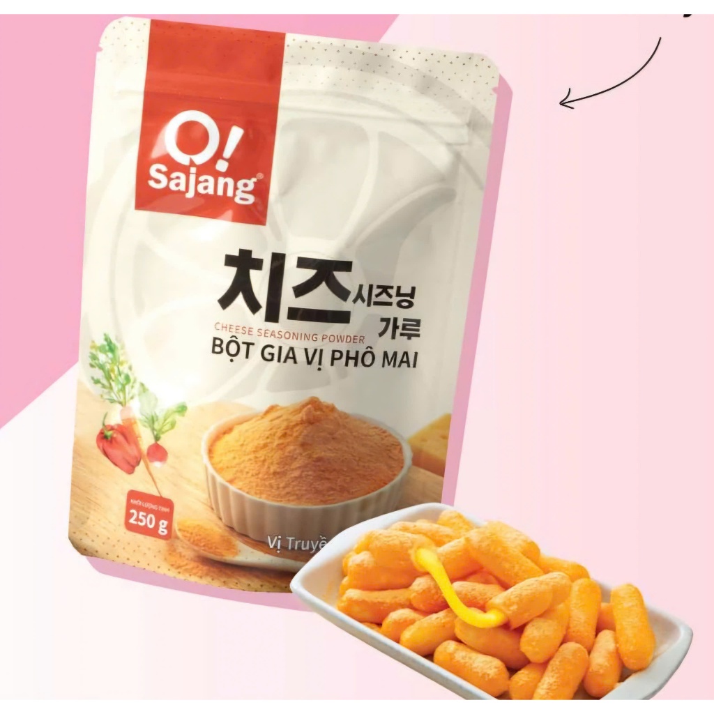 Gói 250g / Gói 100g Bột Phô Mai Cao Cấp Osajang