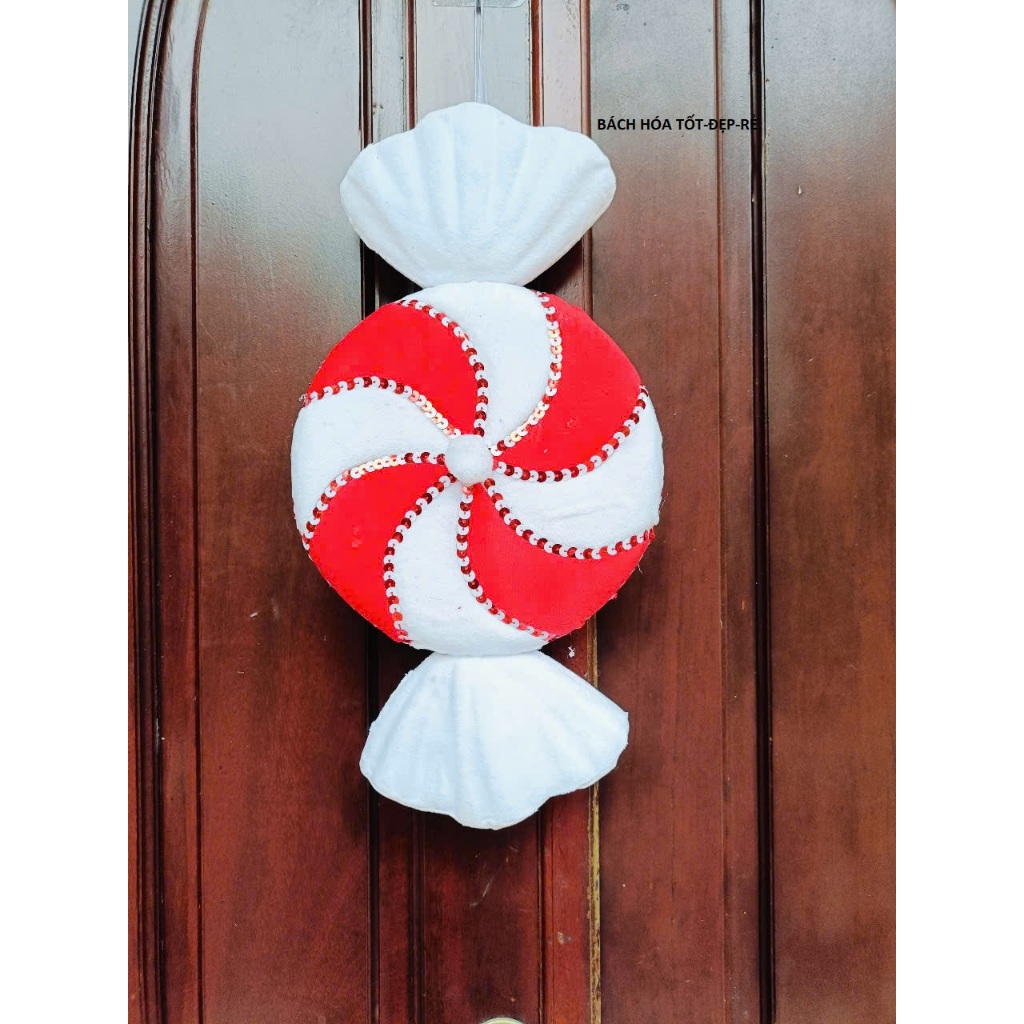KẸO NHUNG XOẮN 38CM-PHỤ KIỆN NOEL TUYỆT ĐẸP