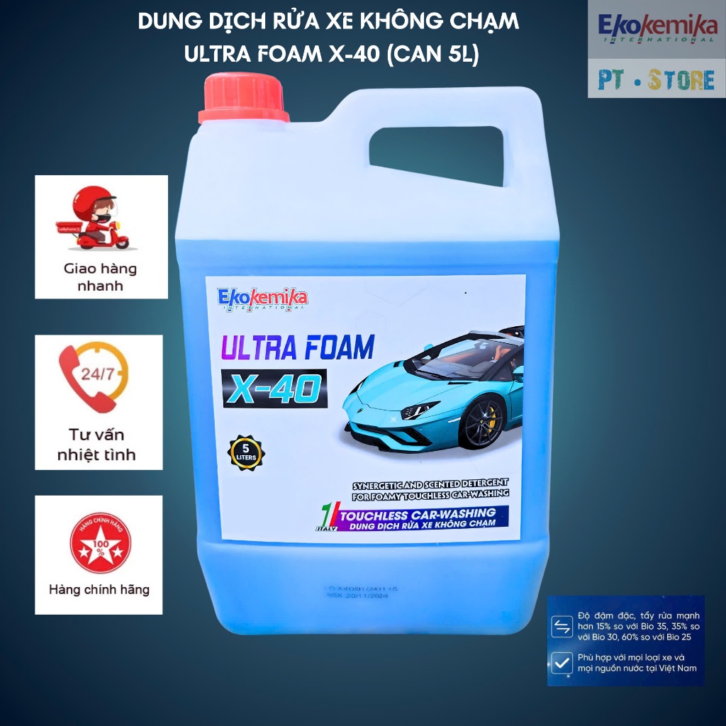 [EKOKEMIKA]-DUNG DỊCH RỬA XE KHÔNG CHẠM ULTRA FOAM X-40