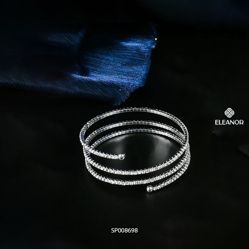 Vòng tay nữ Eleanor Accessories đính đá lắc tay nhiều vòng basic phụ kiện trang sức 8698
