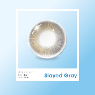 Kính áp tròng VIVIMOON EYECONIC lens cận cho mắt thở màu xám baby Slayed Gray, giãn tròng to 14.5mm, hạn sử dụng 6 tháng