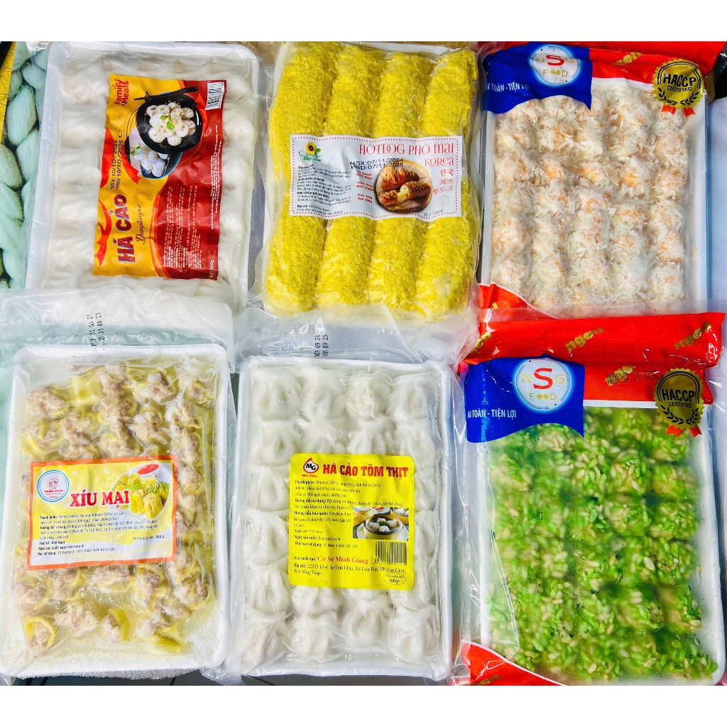 500g Há Cảo Nhân Tôm Thịt ngon, tiện chế biến