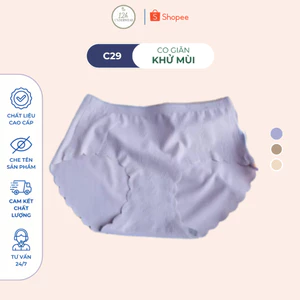 Quần chip đúc su không lộ viền đáy cotton 2 lớp kháng khuẩn cao cấp C29, Đồ lót 12h