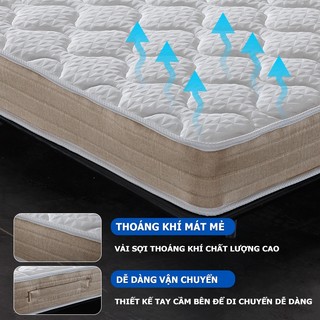 Đệm lò xo KADE 20cm đệm lò xo liên kết êm ái nâng đỡ giấc ngủ với foam hai tầng mềm mại