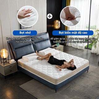 Đệm lò xo KADE 20cm đệm lò xo liên kết êm ái nâng đỡ giấc ngủ với foam hai tầng mềm mại