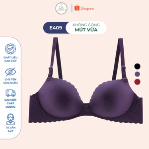 Áo Cup Ngực Áo Lót Áo Ngực Su Không Gọng E409-Thương Hiệu 12h