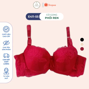 Bán Áo Ngực, Áo Ngực Ren Mút Mỏng Cao Cấp E411-55- Thương Hiệu Đồ Lót 12H