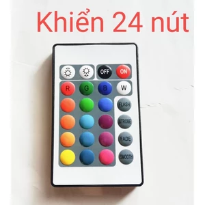 Điều khiển đèn led các loại 24 nút có kèm theo pin