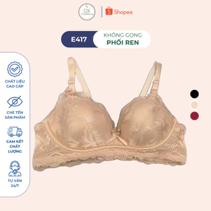 E417: Áo Ngực Không Gọng, Mút Vừa Nâng - Đồ Lót Việt Nam Chính Hãng,Áo ngực không gọng nâng, áo lót không gọng mút 3cm