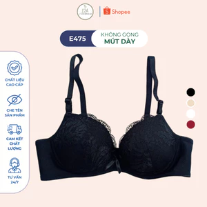 Áo Ngực Mút Dày, Áo Lót Không Gọng Cao Cấp E475 - Thương Hiệu 12H