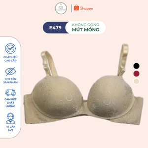 Áo Ngực Su Mút Mỏng, Áo Lót Nữ Không Gọng E479 - Thương Hiệu 12H
