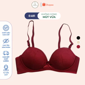 Áo Ngực Không Gọng, Áo Lót Mút Vừa E481 - Thương Hiệu 12H