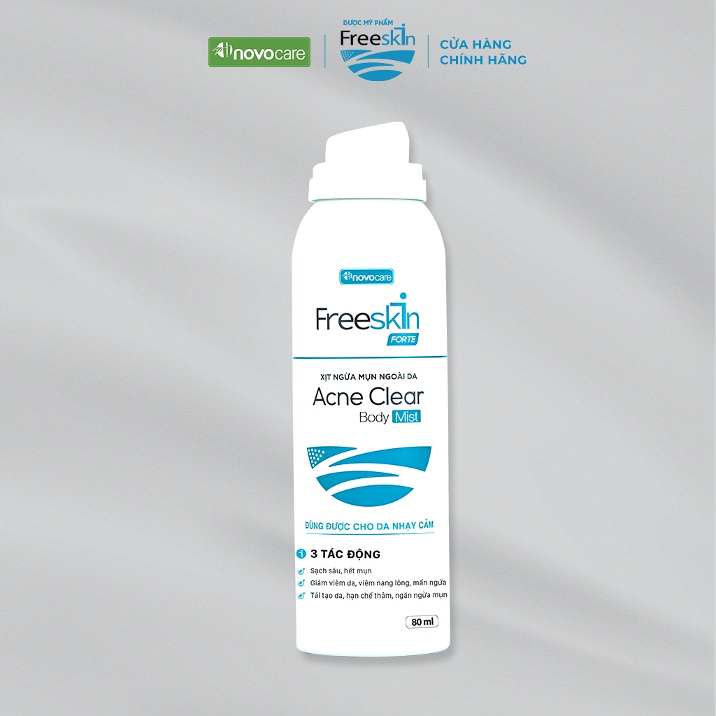 Ảnh Xịt mụn Freeskin Acne Clear Body Mist 80ml - Skincare Làm Đẹp Da 1