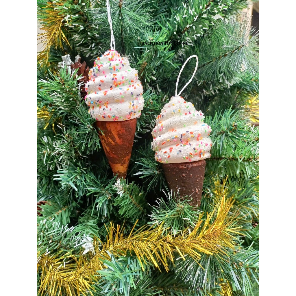 KEM ỐC QUẾ XỐP 19CM- PHỤ KIỆN TRANG TRÍ NOEL