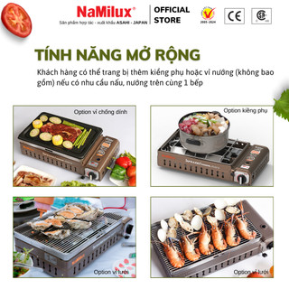 Bếp Nướng Gas Hồng Ngoại NaMilux I Đa Năng, Chống Dính I Bảo Hành 6 Tháng I Hàng Chính Hãng
