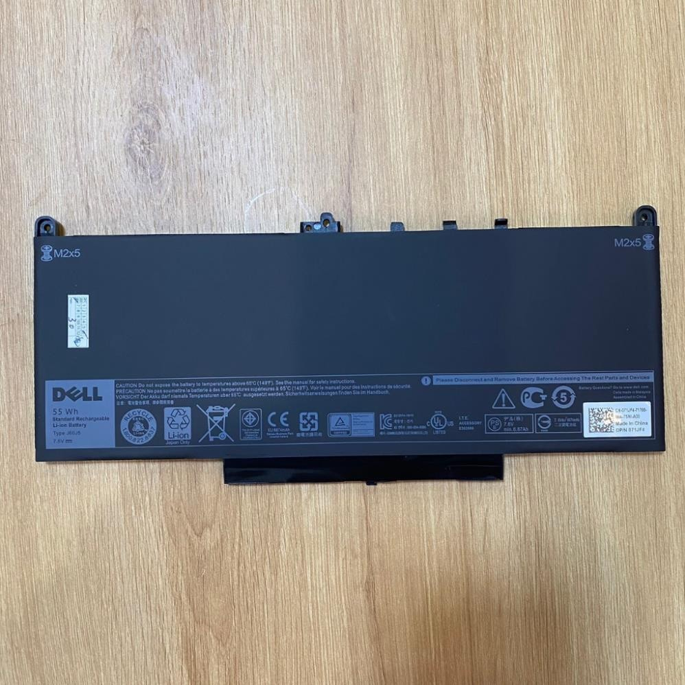 Pin Laptop Dell Latitude E7270 E7470 J60J5 7CJRC MC34Y 242WD GG4FM PDNM2 Mới 100%