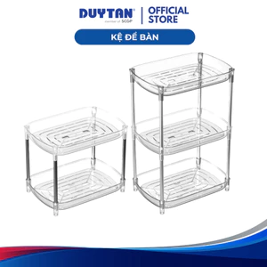 Kệ để bàn Matsu 2T 3T DUY TÂN, PET, Inox, PP, TPE, kệ úp cốc chén đa năng, 2 3 tầng, màu trong suốt