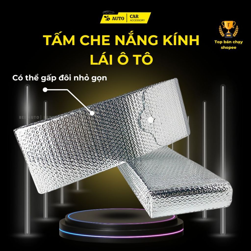 Tấm che nắng kính lái ô tô BEE AUTO cao cấp chắn nắng chống nóng kính ...