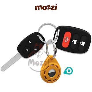 Vỏ bọc bảo vệ Airtag gắn vòng cổ chó mèo móc khoá treo túi xách silicon cao cấp | Pettag Mozzi