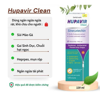 (Che tên sp) COMBO Dung Dịch Vệ Sinh +Nước súc họng HUPAVIR Hỗ trợ tốt cho người HPV, sùi mào gà