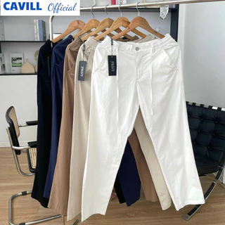 Quần Đũi sợi tre cao cấp CAVILL,Ống suông, Cạp chun khoá kéo, Nhẹ Mát thoải mái, Không nhăn, không co, không bạc màu