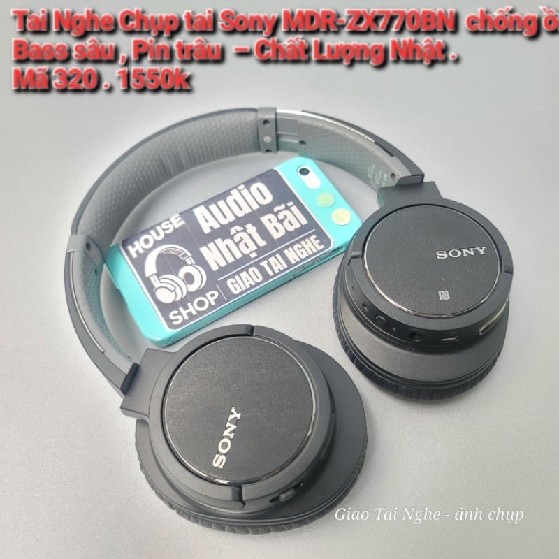Tai Nghe Chụp tai Sony MDR-ZX770BN chống ồnBass sâu , Pin trâu