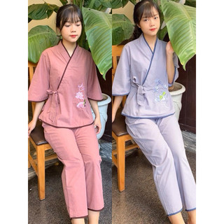 Nhật Nơ Thêu Chữ Tâm Nữ #Đồ Lam Đi Chùa