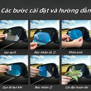 Phim nano chống mưa, chống sương mù cho gương chiếu hậu ô tô cao cấp
