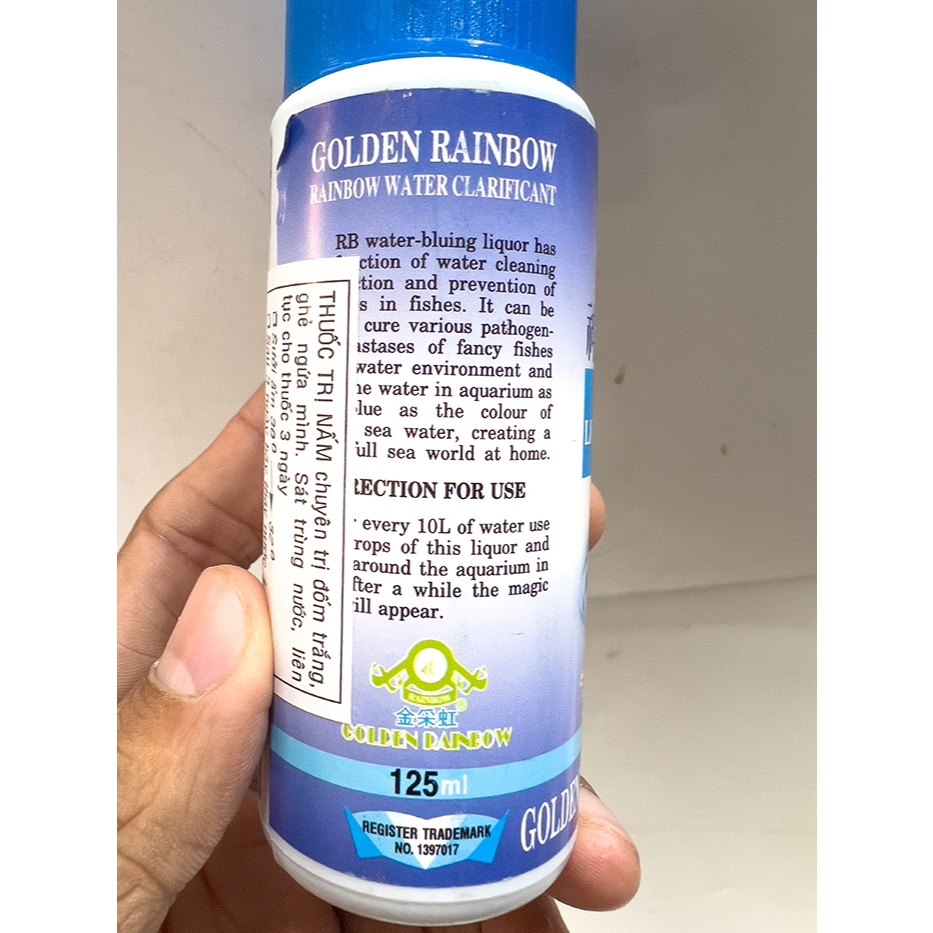 HỖ TRỢ CÁC VẤN ĐỀ NẤM TRẮNG CHO CÁ GOLDEN RAINBOW 125ML