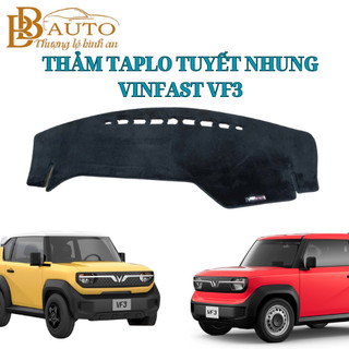 Thảm Taplo VINFAST VF3- Chất liệu tuyết nhung mịn cao cấp, chống nắng, chống nóng, trang trí, bảo vệ taplo