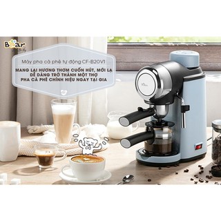 Máy Pha Cà Phê Espresso Tự Động CF-B02V1 (KFJ-A02N1), Áp suất 5 Bar, Tạo bọt sữa, Bảo Hành 18 Tháng