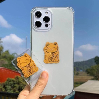 [ QUÀ TẶNG KHÁCH VIP] Miếng dán Sticker Mèo Thần Tài hút Tài Lộc May Mắn dán điện thoại ốp lưng Iphone để trong Ví