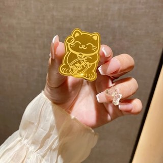 [ QUÀ TẶNG KHÁCH VIP] Miếng dán Sticker Mèo Thần Tài hút Tài Lộc May Mắn dán điện thoại ốp lưng Iphone để trong Ví