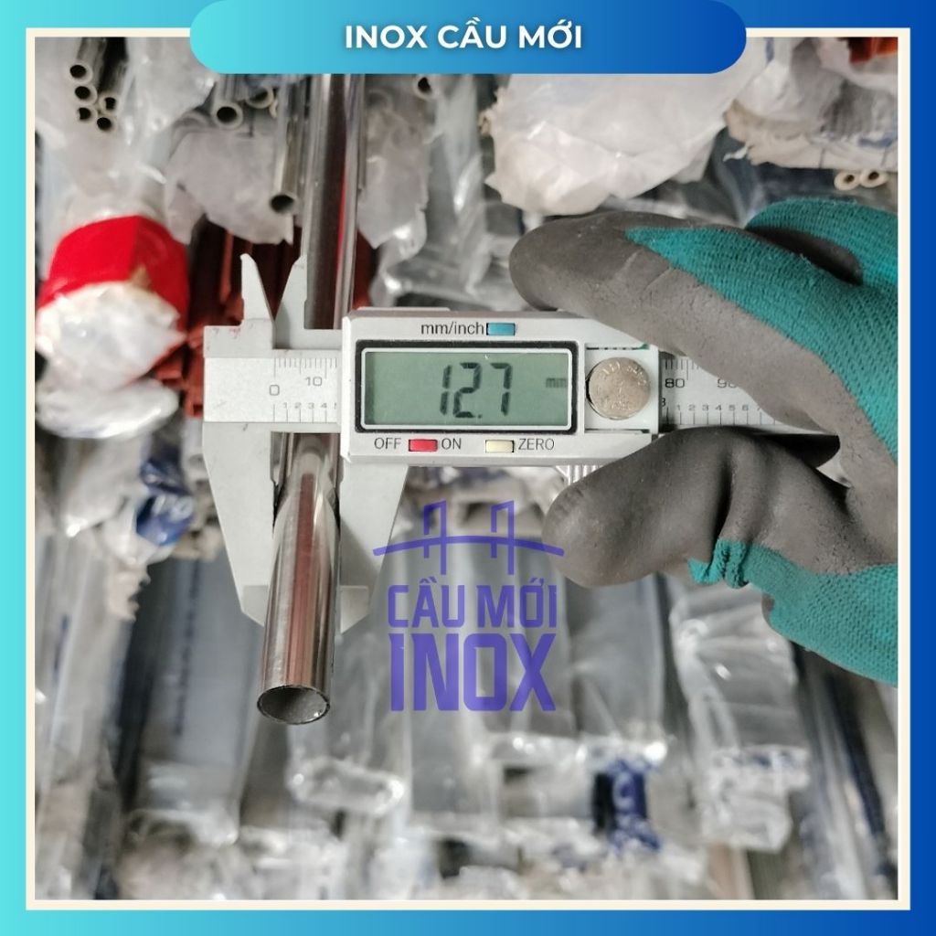 Ống Inox Tròn 304 phi 12.7 mm, Độ dày 1.0 mm, chiều dài 1m/1m2/1m5, hàng chất lượng cao từ nhà máy