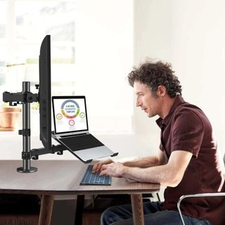 EZ4 M074 - Gía Treo 2 Màn Hình/ Gía Đỡ Màn Hình Máy Tính [17-32inch] - Kèm Gía Đỡ LapTop/MacBook [10-17inch]