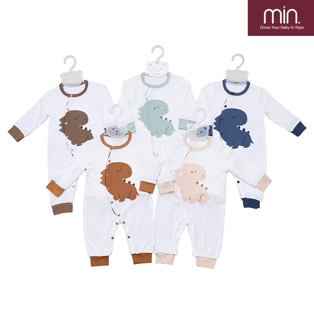 Body Dài Tay Khủng Long Anminaza Vải Sợi Tre Dệt Tăm Mềm Mại Và Co Dãn - Hàng Chính Hãng AMI0202