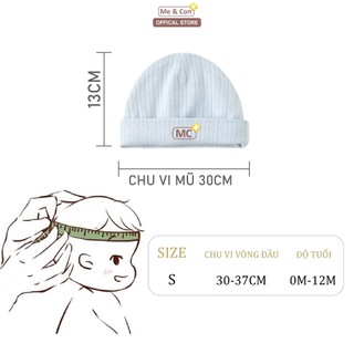 Mũ Sơ Sinh Nhà Me & Con+ Chất Liệu Vải Sợi Tre Mềm, Mịn, Thoáng Khí, Dễ Thương, Bảo Vệ Đầu Bé