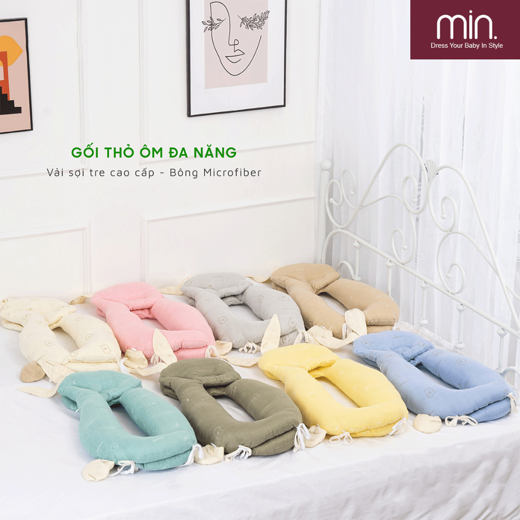 Gối Ôm Cho Bé Đa Năng Anminaza 3 Trong 1 Dành Cho Bé - Hàng Chính Hãng APK0047