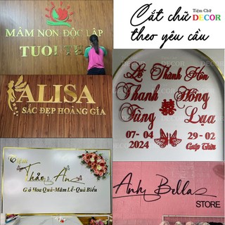 Thiết Kế Chữ Theo Yêu Cầu Chữ Kích Thước Lớn logo alu - trang trí dán tường - Chữ Dán Tường, Dán Biển Quảng Cáo, Decor