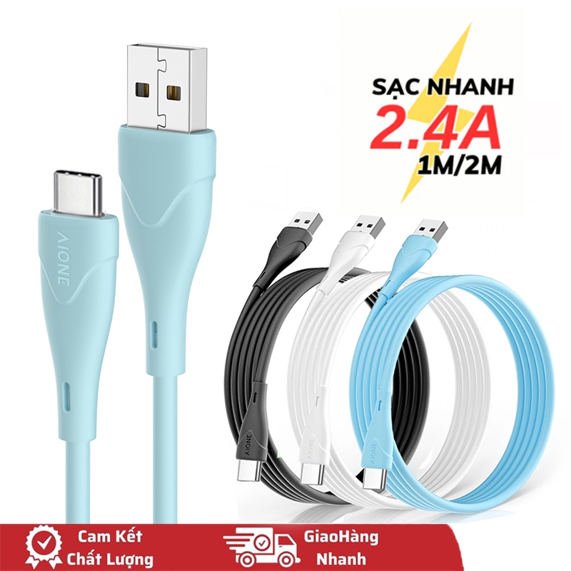 Cáp sạc và sạc nhanh Dây sạc type c siêu nhanh 3A  truyền dữ liệu hỗ trợ dài 1m 2m Cáp typec andoird samsung xiaomi
