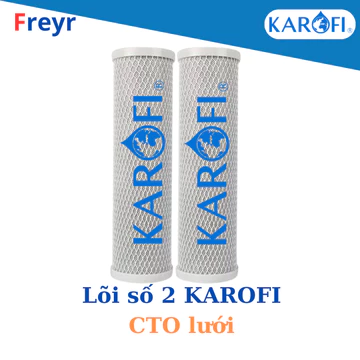 -Lõi lọc nước Karofi Smax Duo 3 Post Carbon ,Lõi số 2 CTO lưới dùng cho các máy O-P1310,P95,U95...
